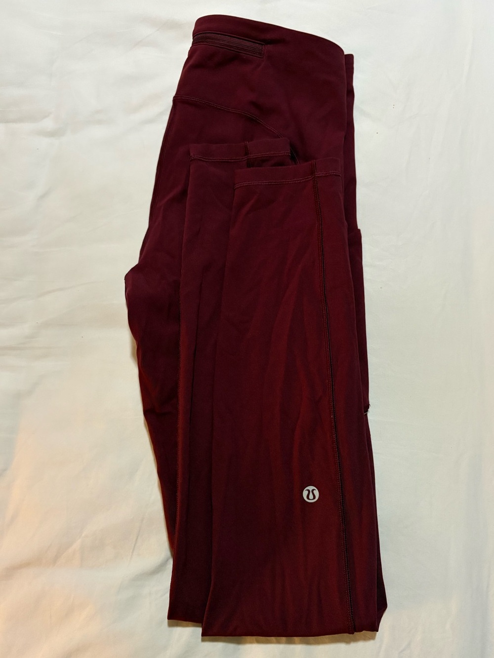 Lululemon Tight Stuff Tight Burgundy Running Leggings Size 6 25”
